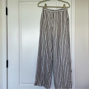 Theory Striped Wide-Leg Pants